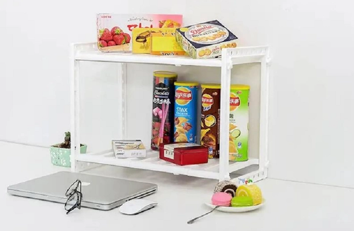 Кухонна полиця для зберігання регульована KITCHEN RACK 38-70 см (5817) - зображення 6