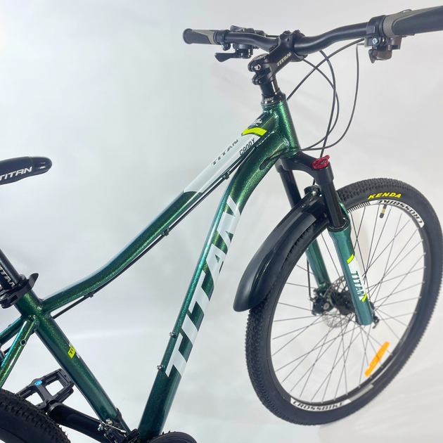 Велосипед Titan Candy 27.5 Рама-15 Зеленый Алюминиевый от 155 см рост 2023 - изображение 6