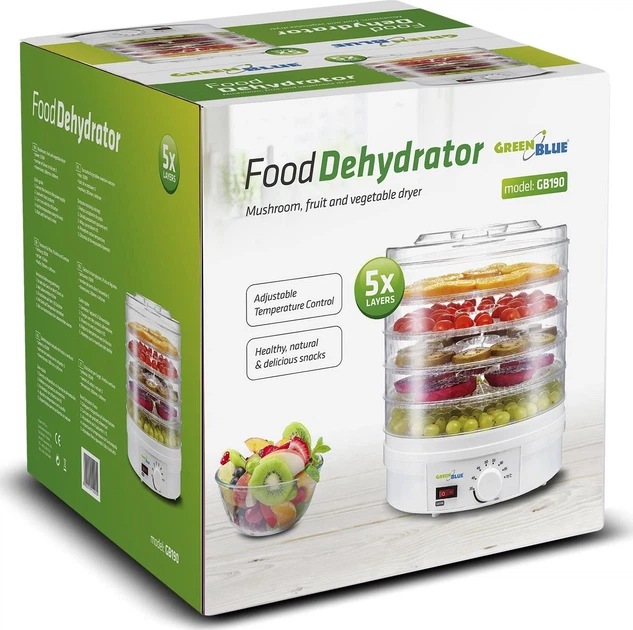 Сушарка для овочів і фруктів GreenBlue GB190 (5902211110255) - зображення 7