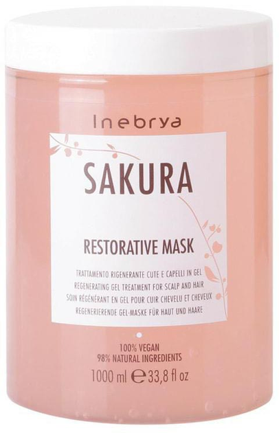 Maska do włosów Inebrya Sakura restorative mask wzmacniająca 1000 ml (8008277261065) - obraz 1