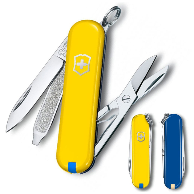 Ніж Victorinox Classic SD Ukraine Жовто-синій (0.6223.8G.2) - зображення 2