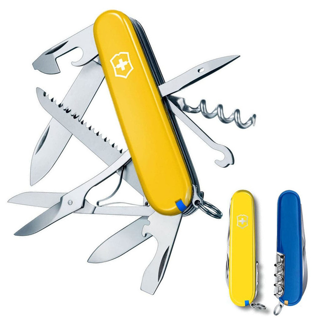 Ніж Victorinox Huntsman Ukraine 91 мм Жовто-синій (1.3713.8.2) - зображення 2