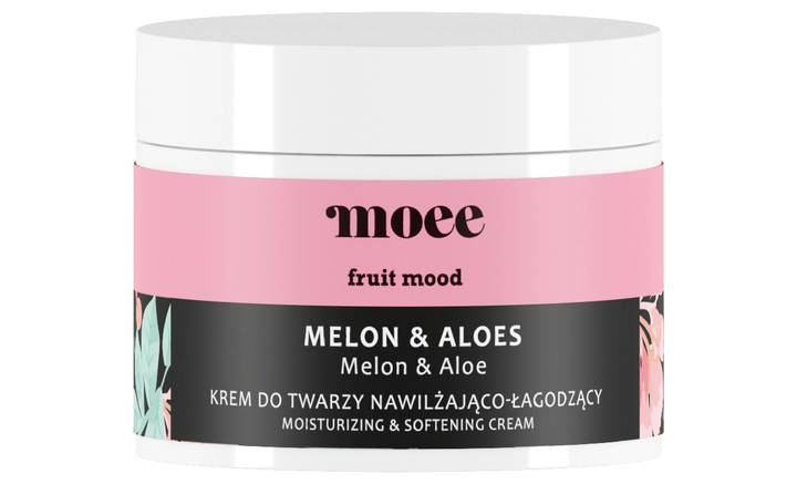 Krem do twarzy Moee Fruit Mood Melon & Aloes nawilżająco-łagodzący 50 ml (5904204921107) - obraz 1