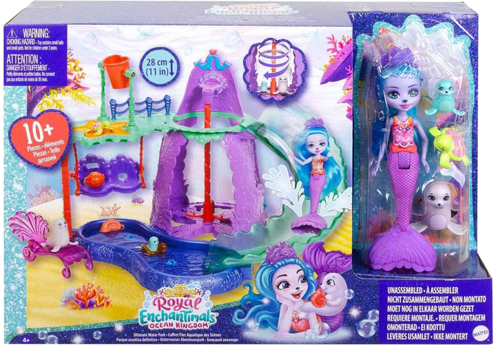 Zestaw do zabawy Mattel Enchantimals Park Wodny + lalka (0194735009220) - obraz 1