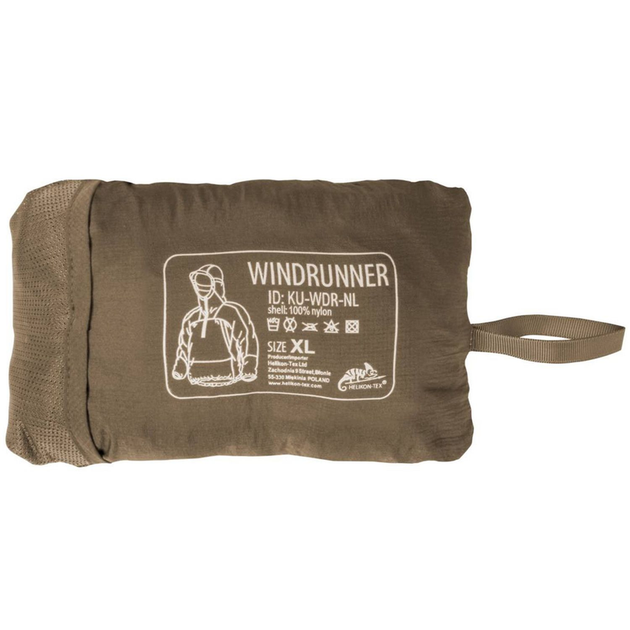 Куртка тактична Helikon-Tex анорак Windshirt WindPack XS Coyote (KU-WDR-NL-11-B02-XS) - изображение 11