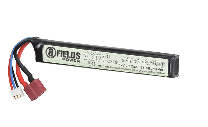 Акумулятор 8Fields LiPo 7.4V 1200mAh 25/40C T-Conector - изображение 2