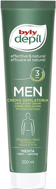 Крем для депиляції Byly Depil Depilatory Cream Men 200 мл (8411104045026) - зображення 1