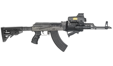 Приклад телескопічний FAB для AK 47, полімер, чорний - зображення 2