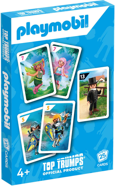 Карткова гра Winning Moves Top Trumps Пітер Playmobil (5036905051903) - зображення 1