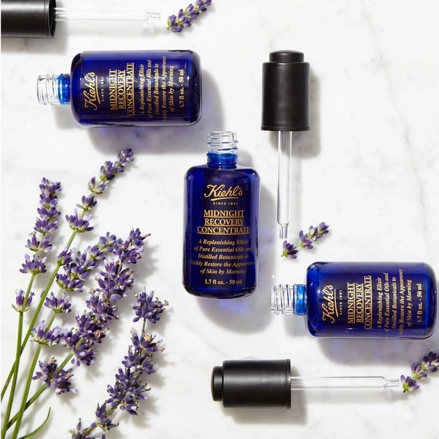 Нічний відновлювальний концентрат для обличчя Kiehl's Midnight Recovery Concentrate 50мл. (3605970279752) - изображение 5