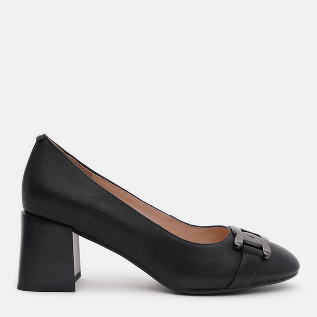 Акція на Жіночі туфлі зі шкіри Blizzarini A1663-8457-106 36 (23 см) Чорні від Rozetka