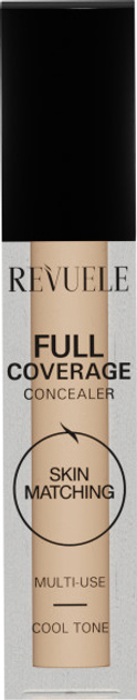 Акція на Рідкий консилер Revuele Full Coverage Liquid Concealer Cool Tone 5 мл від Rozetka