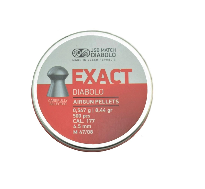 Пули пневматические JSB Diablo Exact 4,5 мм 0,547 гр. (500 шт/уп) - изображение 2