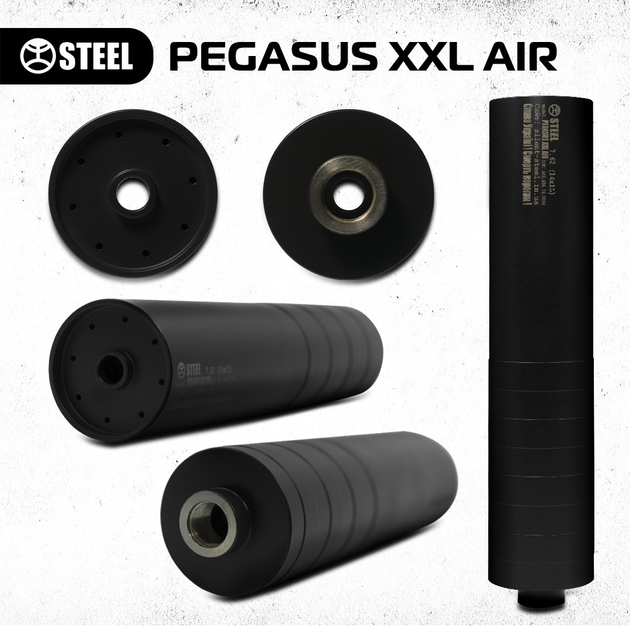 Глушитель титановый PEGASUS XXL AIR 5.56 / 223, резьба 1/2-28 - изображение 1