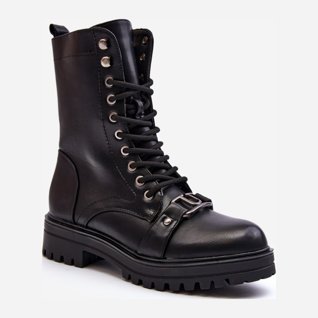 Жіночі черевики високі Belluxe 39 Чорні (5905677026368) - зображення 2