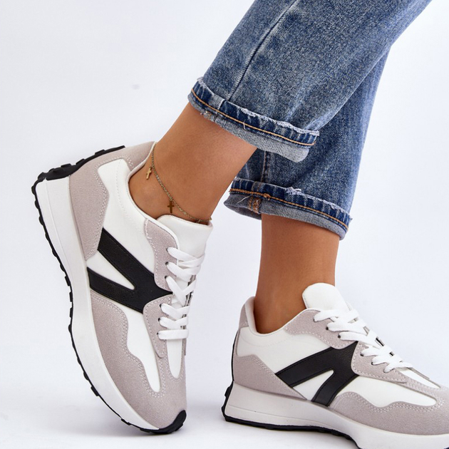 Buty sportowe damskie Chloette 38 Szare (5905677030594) - obraz 4