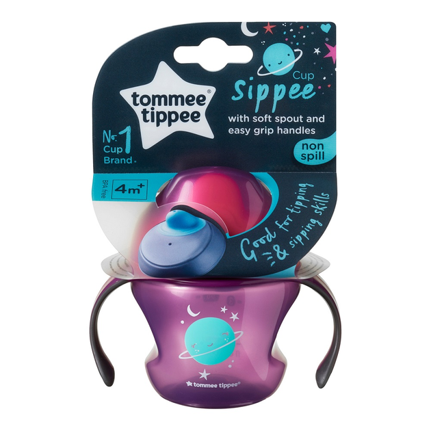 Kubek pierwszy Tommee Tippee Sippee Cup z uchwytami od 4 miesięcy Girl 150 ml (5010415471505) - obraz 1