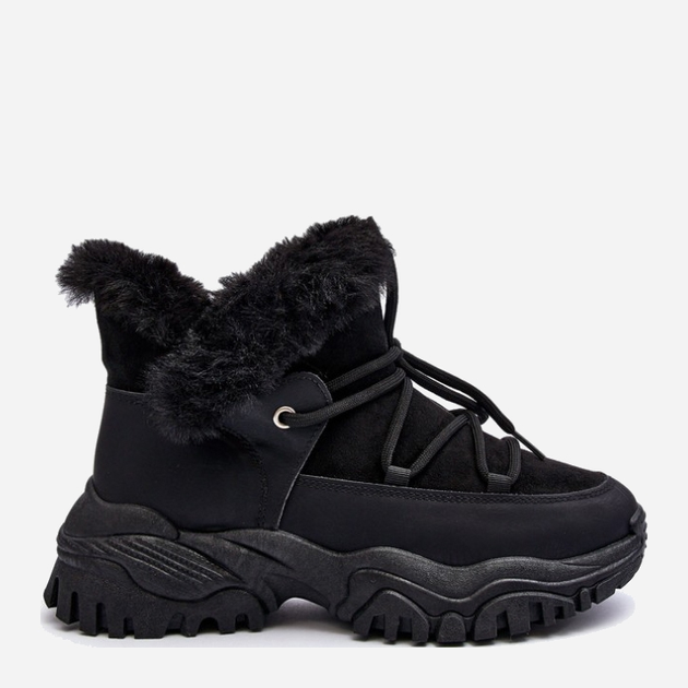 Жіночі зимові черевики високі Cresandi 42 Чорні (5905677025521) - зображення 1