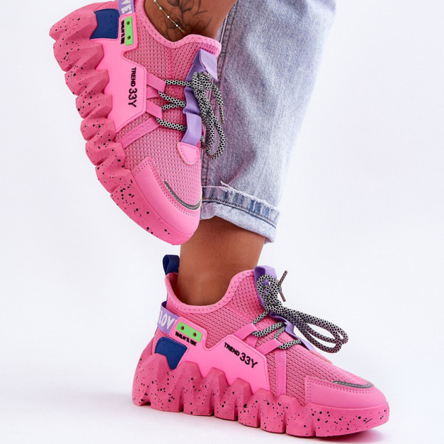 Sneakersy damskie Evolution 40 Różowe (5905677436792) - obraz 3