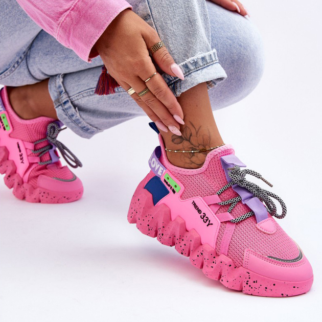 Sneakersy damskie Evolution 39 Różowe (5905677436785) - obraz 4