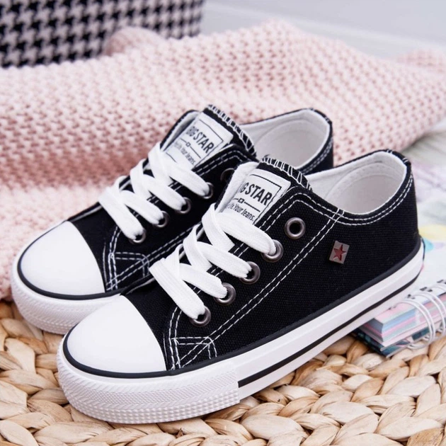 Підліткові кеди для хлопчика Big Star FF374206 35 Чорні (5900714171797) - зображення 4