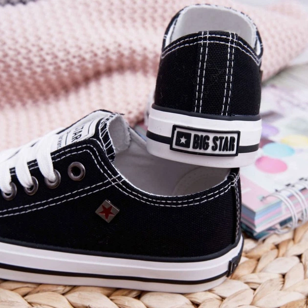 Підліткові кеди для хлопчика Big Star FF374206 35 Чорні (5900714171797) - зображення 5
