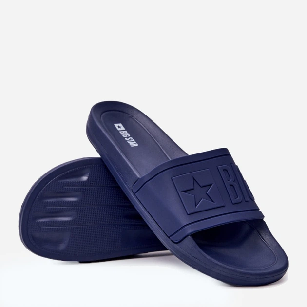 Klapki męskie basenowe Big Star DD174688 43 Granatowe (5900714075927) - obraz 5