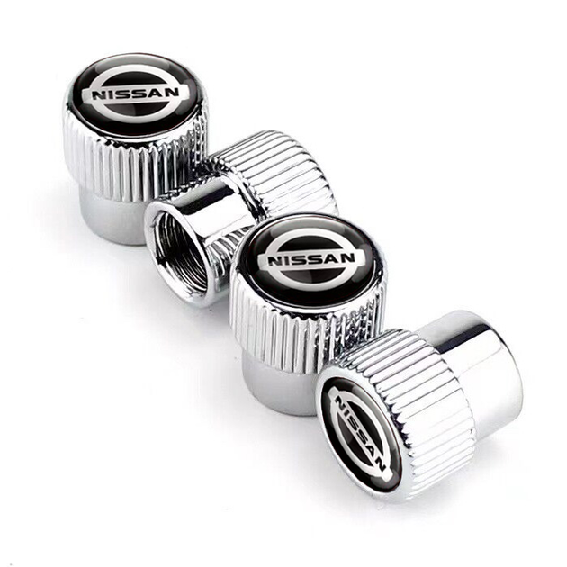 Ковпачки на ніпель захисні для Ніссан Premium Style Silver Nissan, 4 шт (67613) - зображення 2
