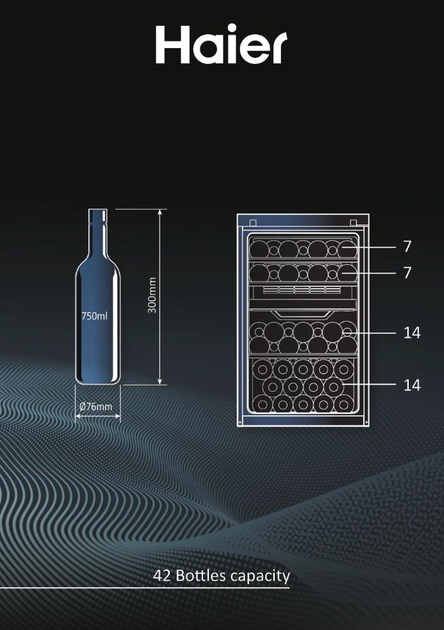 Холодильник для вина Haier HWS42GDAU1 - зображення 14