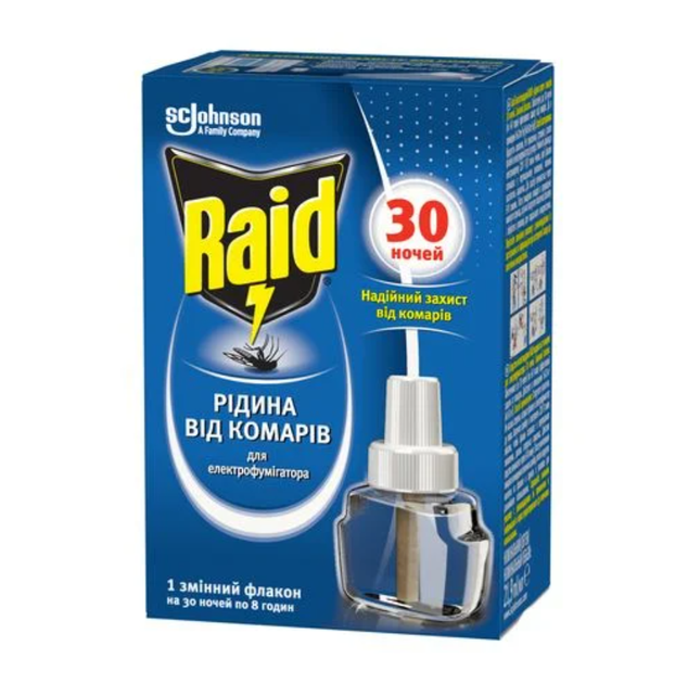 Жидкость от комаров Raid 30 ночей - Фото 2 Жидкость от комаров Raid 30 ночей - изображение 2