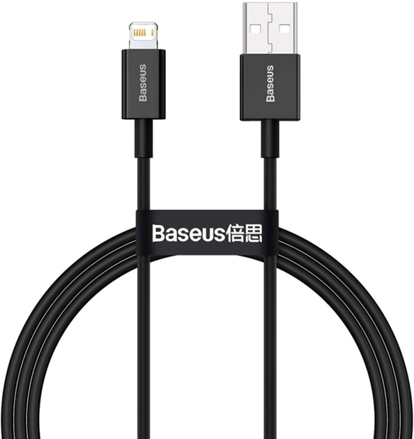 Кабель Baseus Superior Series Fast Charging Data Cable USB to iP 2.4 А 2 м Black (CALYS-C01) - зображення 2