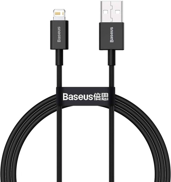 Kabel Baseus Superior Series USB to iP 2.4 A 1 m Black (CALYS-A01) - obraz 2