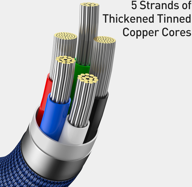 Kabel Baseus Crystal Shine Series Fast Charging Data Cable Type-C to iP 20 W 2 m Blue (CAJY000303) - obraz 6