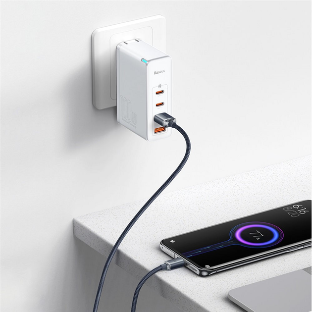 Kabel Baseus Crystal Shine Series Fast Charging Data Cable USB to Type-C 100 W 2 m Black (CAJY000501) - obraz 7