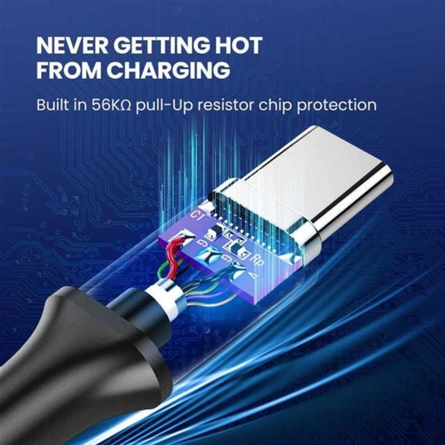 Kabel synchronizacyjny Ugreen US184 USB 3.0 - Type-C Cable 1 m Black (6957303828821) - obraz 6