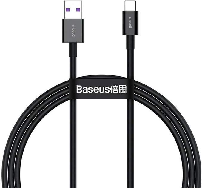 Kabel Baseus Superior Series Fast Charging Data Cable USB to Type-C 66 W 2 m Black (CATYS-A01) - obraz 1