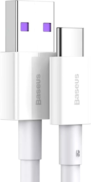 Kabel Baseus Superior Series Fast Charging Data Cable USB to Type-C 66 W 2 m White (CATYS-A02) - obraz 3