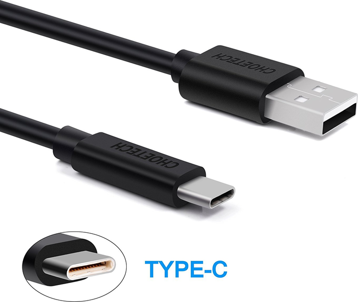 Kabel Choetech AC0002 USB 2.0 Black (6971824970692) - obraz 2