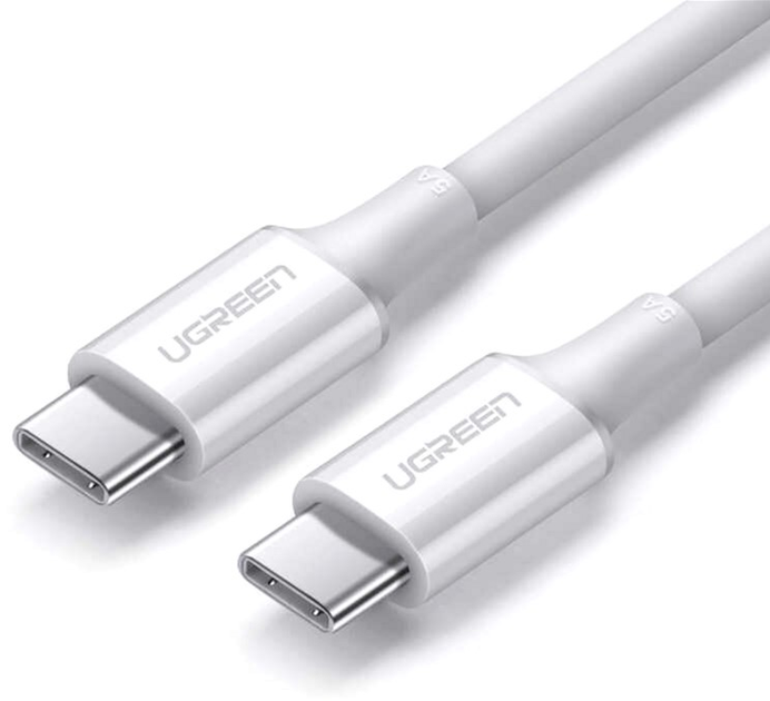 Kabel Ugreen US300 Charging Cable 100 W USB Type-C to USB Type-C 5 A 2 m White (6957303865529) - obraz 2