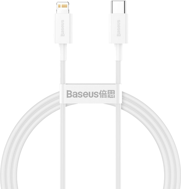 Kabel Baseus Superior Series Fast Charging Data Cable Type-C to iP PD 20 W 1.5 m White (CATLYS-B02) - obraz 1