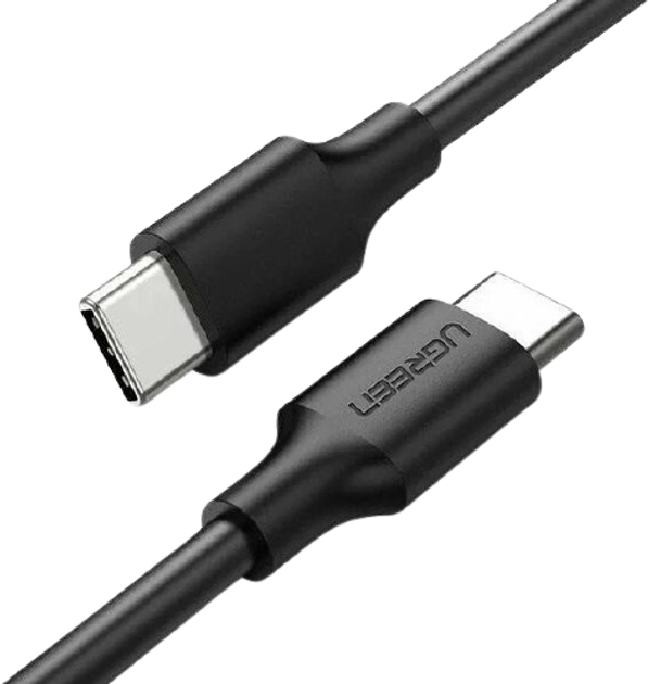 Kabel synchronizacyjny Ugreen US286 Type-C - Type-C 3 A Cable 1 m Black (6957303859979) - obraz 1