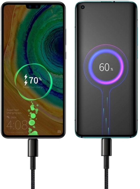 Кабель Baseus Tungsten Gold Fast Charging Data Cable Type-C to Type-C 100 Вт 1 м Black (CATWJ-01) - зображення 4