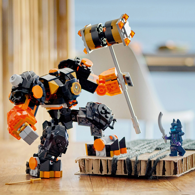 Zestaw klocków LEGO NINJAGO Mech żywiołu ziemi Cole’a 235 elementów (71806) - obraz 5