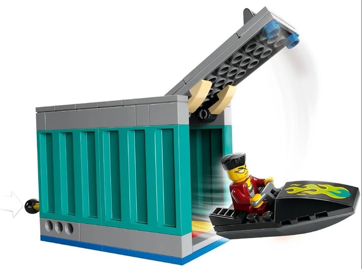 Конструктор LEGO City Поліцейський катер і схованка шахраїв 311 елементів (60417) - зображення 3