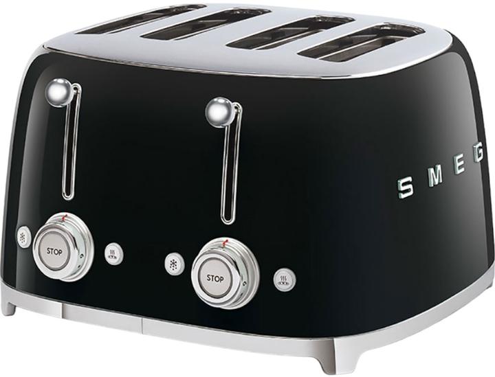 Тостер Smeg 50' Style Black TSF03BLEU (8017709263362) - зображення 2
