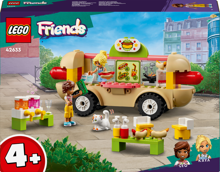 Zestaw klocków Lego Friends Ciężarówka z hot dogami 100 elementów (42633) - obraz 1