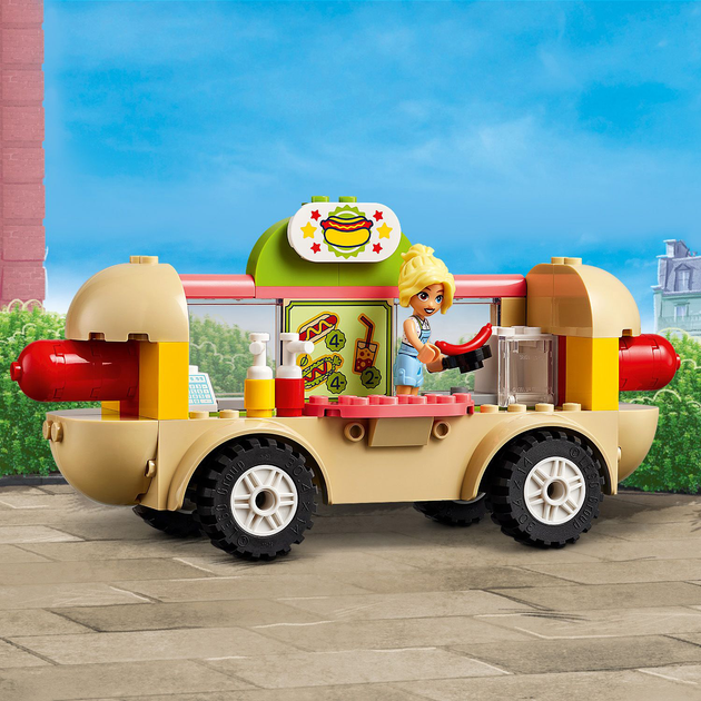 Zestaw klocków LEGO Friends Food truck z hot dogami 100 elementów (42633) - obraz 6