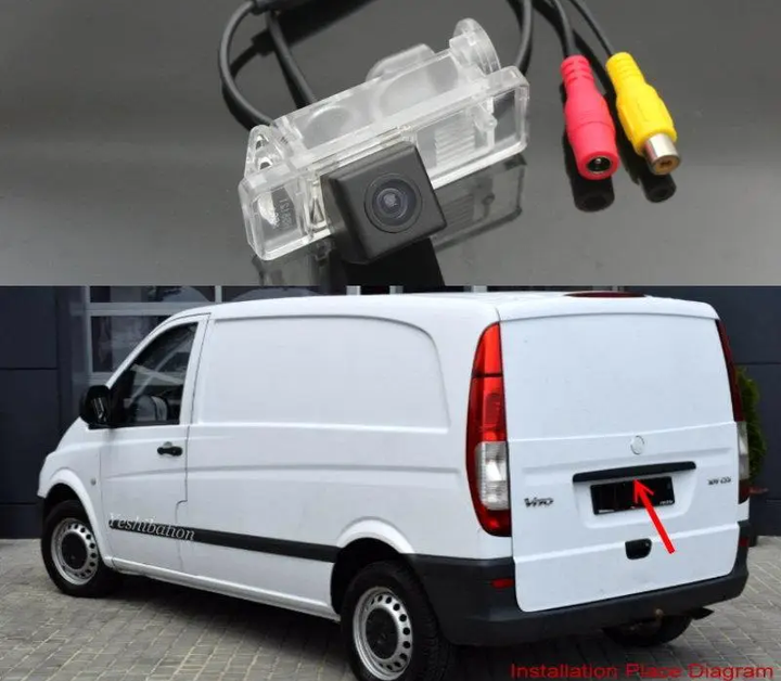 Камера заднего вида Teyes Sony Mercedes-Benz V-Class W639 Vito/ Viano /Valente 2004 ~ 2013 - изображение 4
