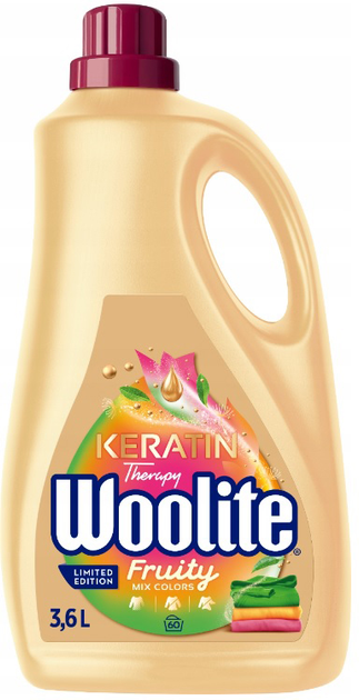 Płyn do prania Woolite Keratin Therapy do kolorów Fruity 3.6 l (5908252011926) - obraz 1