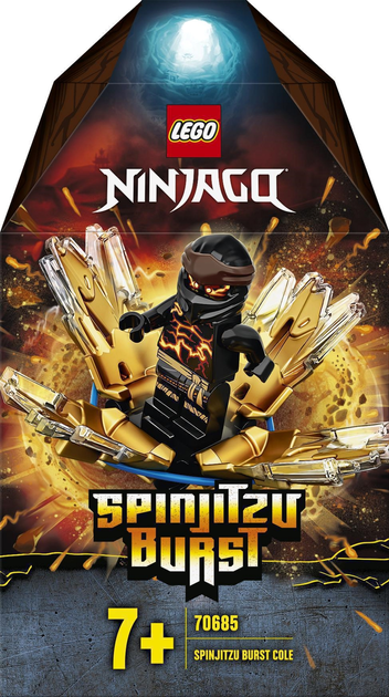 Zestaw klocków Lego Ninjago Wybuch Spinjitzu - Cole 48 części (70685) - obraz 1